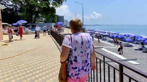 Парк- отель«Кавказ«Гагра. Пляж. Июнь 2024