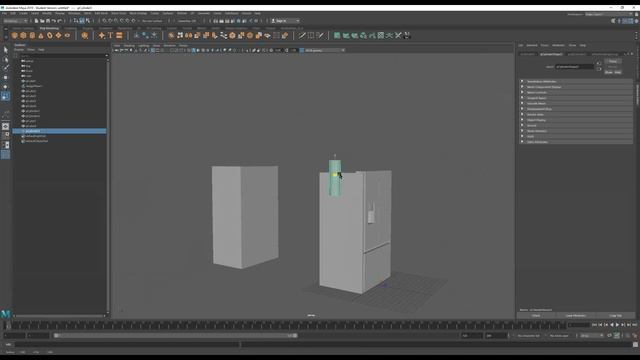 Maya, Bridging, beveling, isolate/show selections, reverse normal, Refrigerator modeling смотреть онлайн