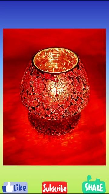🔥Antique Handmade Tiffany Glass Mosaic 🔥Table Lamp | Red | 🔥Decorative Lamp | #viralshorts | #short смотреть онлайн