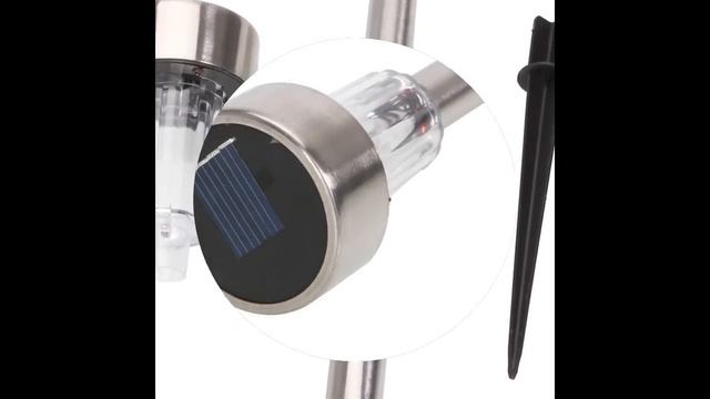 Review: Solar Power Garden Outdoor White LED Lawn Spotlight Landscape Light lamp смотреть онлайн