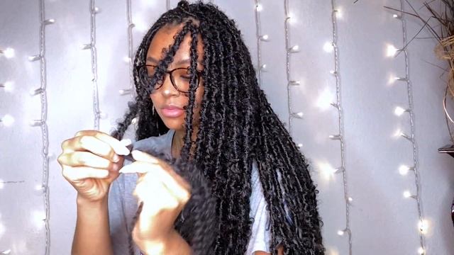 *VERY QUICK* How to turn your Knotless Braids into 34" Butterfly Locs only using water wave hair!!! смотреть онлайн