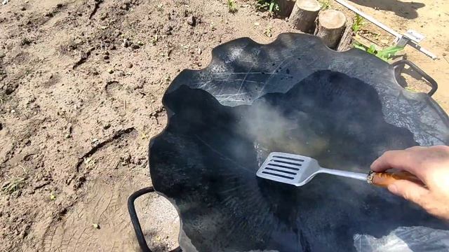 Дачные хроники , жарим картошку на САДЖЕ смотреть онлайн