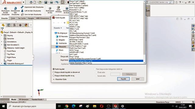SolidWorks 2019 dan daha düşük sürümde açma? смотреть онлайн