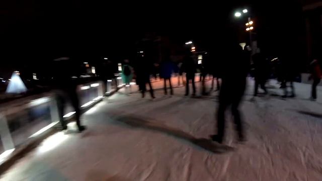 #Обзор на #Каток #ВДНХ 2018 Стремительная съёмка на #коньках смотреть онлайн