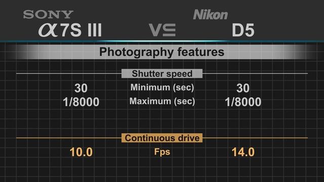 Sony alpha a7S III vs Nikon D5 смотреть онлайн