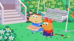 Мотивирующие Мультики для детей - Гав гав - Бублик и Кисточка ищут Клад. Семейка собачек для ребенк