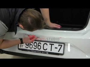 Инструкция по оклейке полки заднего бампера