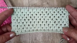 СТАБИЛЬНАЯ АЖУРНАЯ СЕТОЧКА без накидов. Вязание спицами