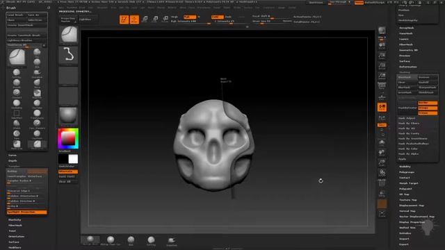 Gumroad - Intro to ZBrush Part 1 (rus) - 23 Other Masking Strokes смотреть онлайн
