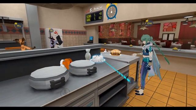 Развлекаемся в VRChat Ресторан готовка блюд с приколами #11 смотреть онлайн