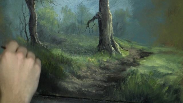 Oil Painting Free lesson, Liner Brush Tips смотреть онлайн
