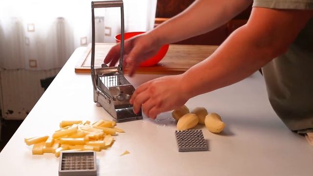 Stainless Steel French Fry Potato Cutter/Slicer смотреть онлайн