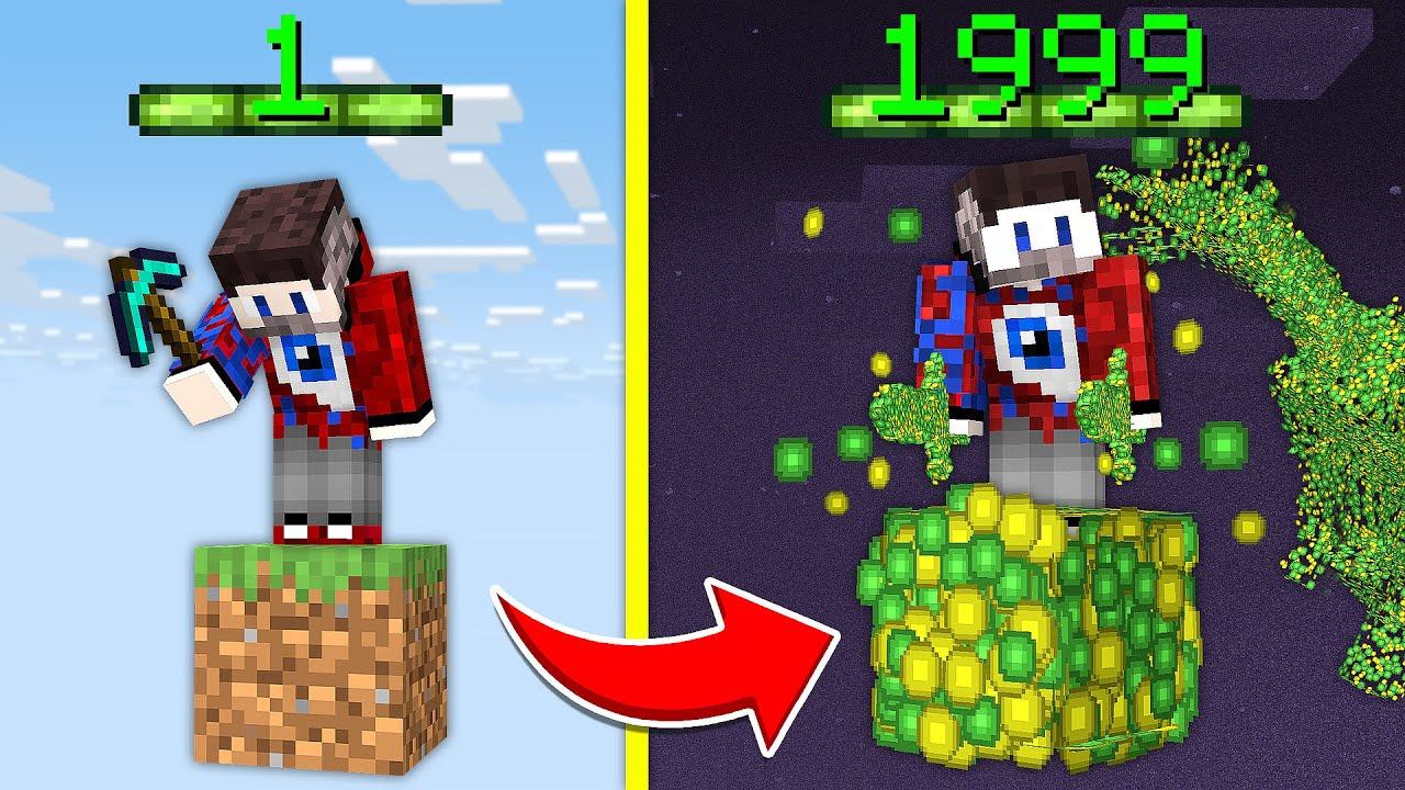 100 ДНЕЙ ВЫЖИВАНИЯ НА ОДНОМ БЛОКЕ ИЗ ОПЫТА В МАЙНКРАФТ! смотреть онлайн