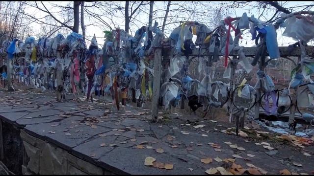 Помойка из подношений духам на р.Каменке смотреть онлайн
