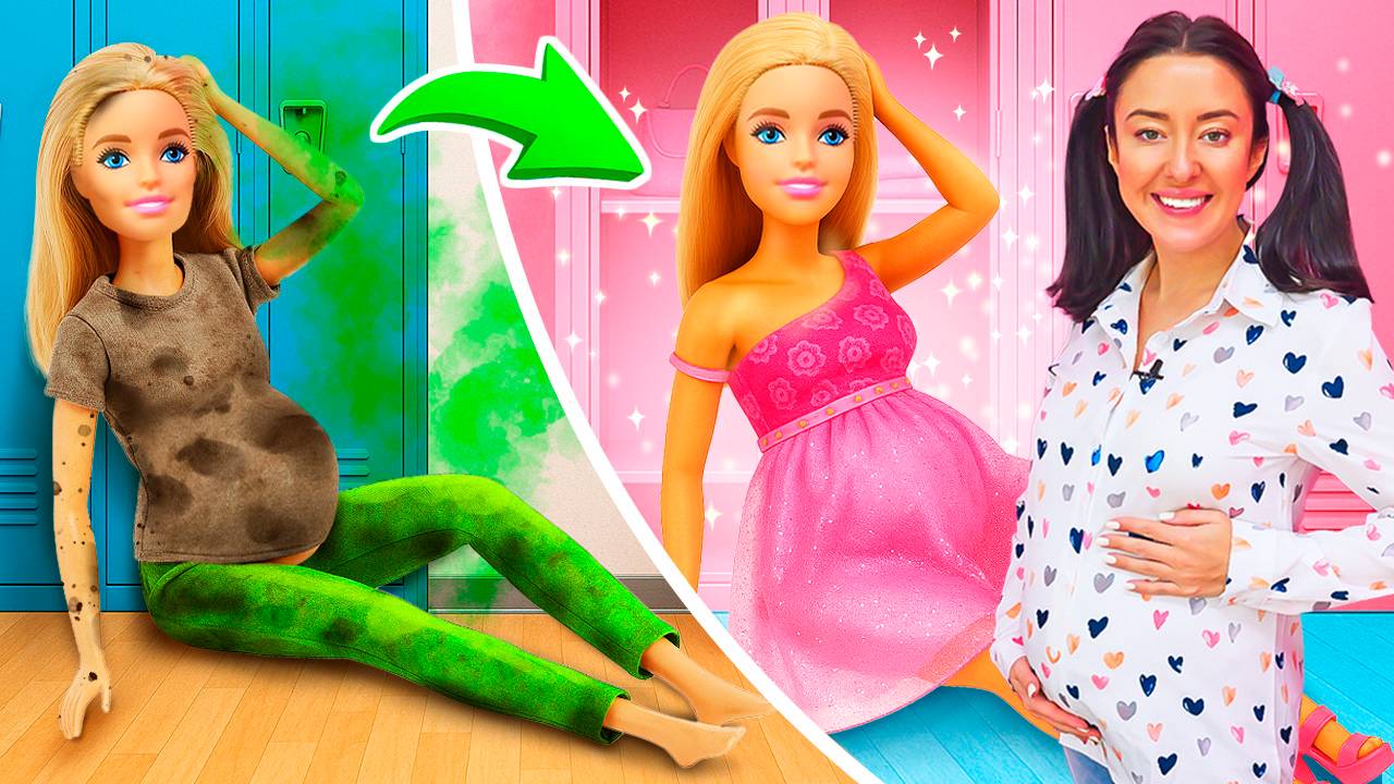 Беременная Барби попала в салон красоты 🧼💖 Что случилось?! смотреть онлайн