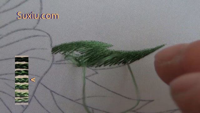 Leaf Part 002 of “Iron Chopsticks"(Helleborus)|Hand Embroidery|「蘇州刺繡•鐵筷子002」D007 смотреть онлайн