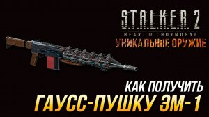 S.T.A.L.K.E.R. 2 - Как получить уникальную Гаусс-пушку ЭМ-1