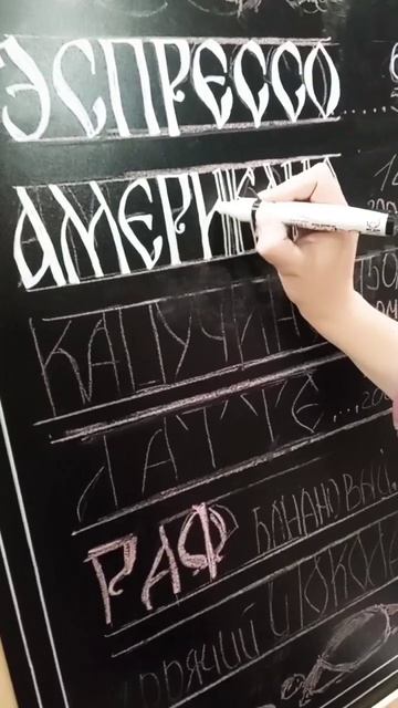 роспись меловой доски для кафе смотреть онлайн