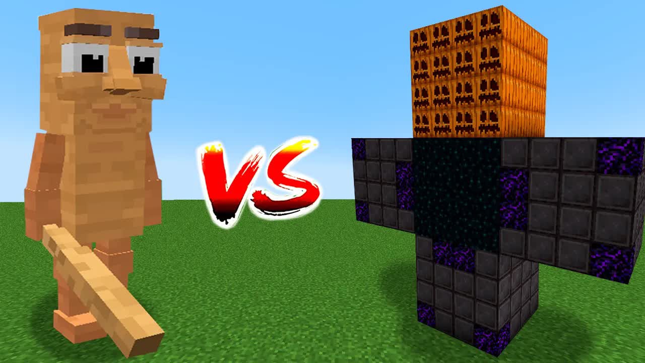 Тун-тун-Тун Сахур против всех новых големов - Битва мобов в Майнкрафте моды