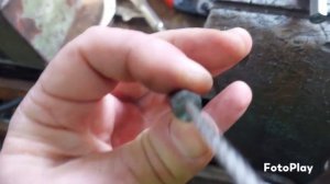 ремонтирую, обжимаю тросик .