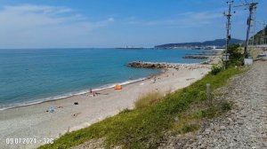 Обзор центрального пляжа Туапсе.