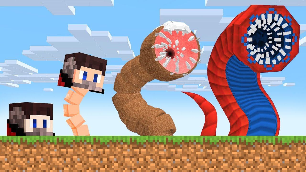 Майнкрафт, но Я не перестаю Становиться ЧЕРВЯКОМ! смотреть онлайн