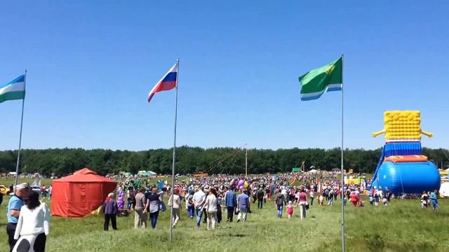 Сабантуй-2015 в Буриказганово Стерлитамакский район смотреть онлайн