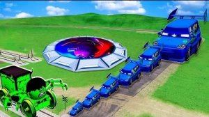 Большие и маленькие машинки Pixar ПРОТИВ паровозика ХАЛКА