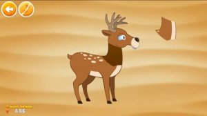Forest Animals Names and Sound for Children Toddlers Babies with Nursery Rhymes - Puzzle for Kids