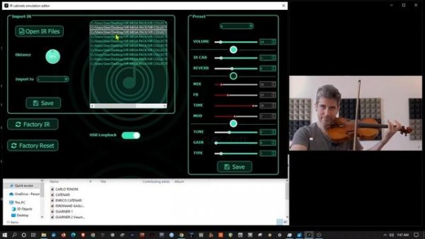 Loading Violin Impulse Responses To Cube Baby (M-VAVE CUVAVE)