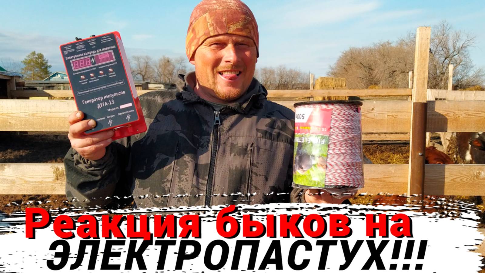Быки были в ШОКЕ. Инструкция по установке ЭЛЕКТРО ПАСТУХА Дуга 13. смотреть онлайн