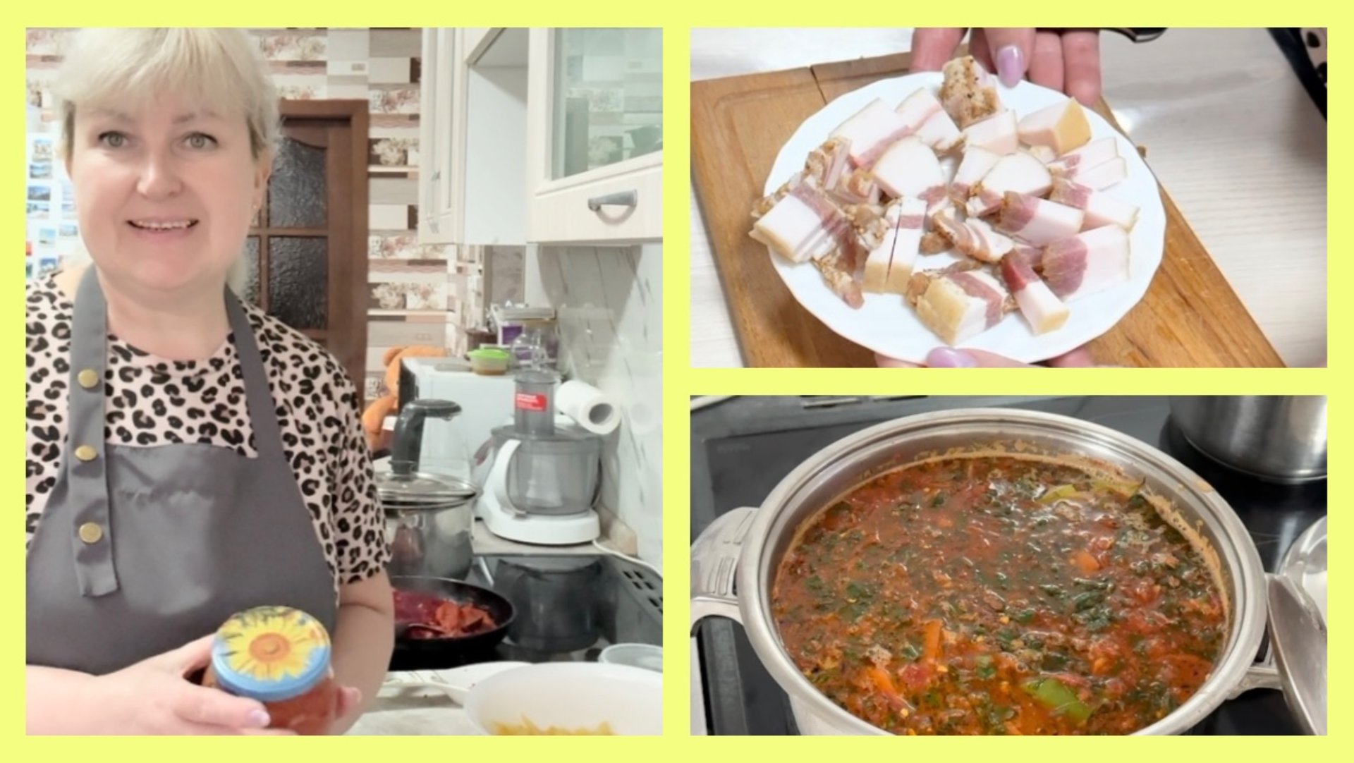 Живу в СИБИРИ. Забыла ПОСЕЯТЬ 🌸. Наварила БОРЩА. Пробуем САЛО 😋 смотреть онлайн