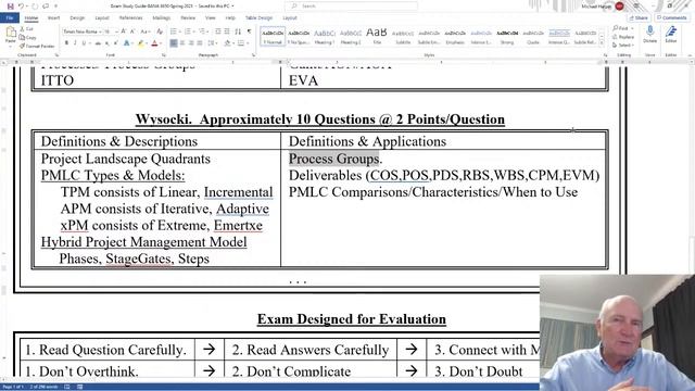 BANA 6650, Project Management, Exam Study Guide, Spring 2021 смотреть онлайн