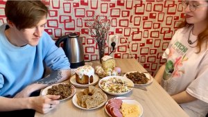 Норильск/ Пасха/ Дети в гостях.