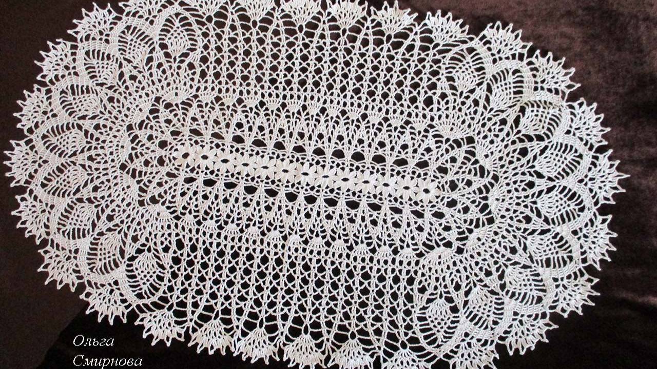 РОСКОШНАЯ ОВАЛЬНАЯ САЛФЕТКА. ЧАСТЬ 2 смотреть онлайн