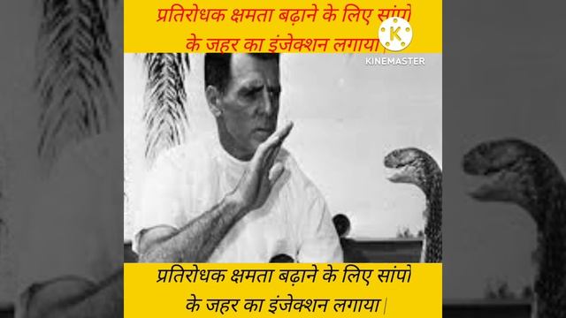 प्रतिरोधक क्षमता बढ़ाने के लिए सांपों 🐍के जहर का इंजेक्शन लगाया | 😱😱😱Mind blowing facts| #Shorts смотреть онлайн