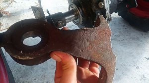 Опорный подшипник на ось редуктора мотоблока Авангард.(Из металла-лома).