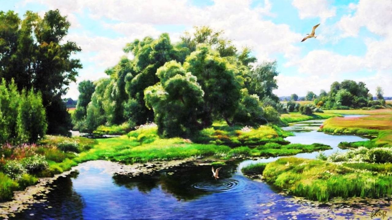 Пейзажи и натюрморты художника Евгения Корнеева смотреть онлайн