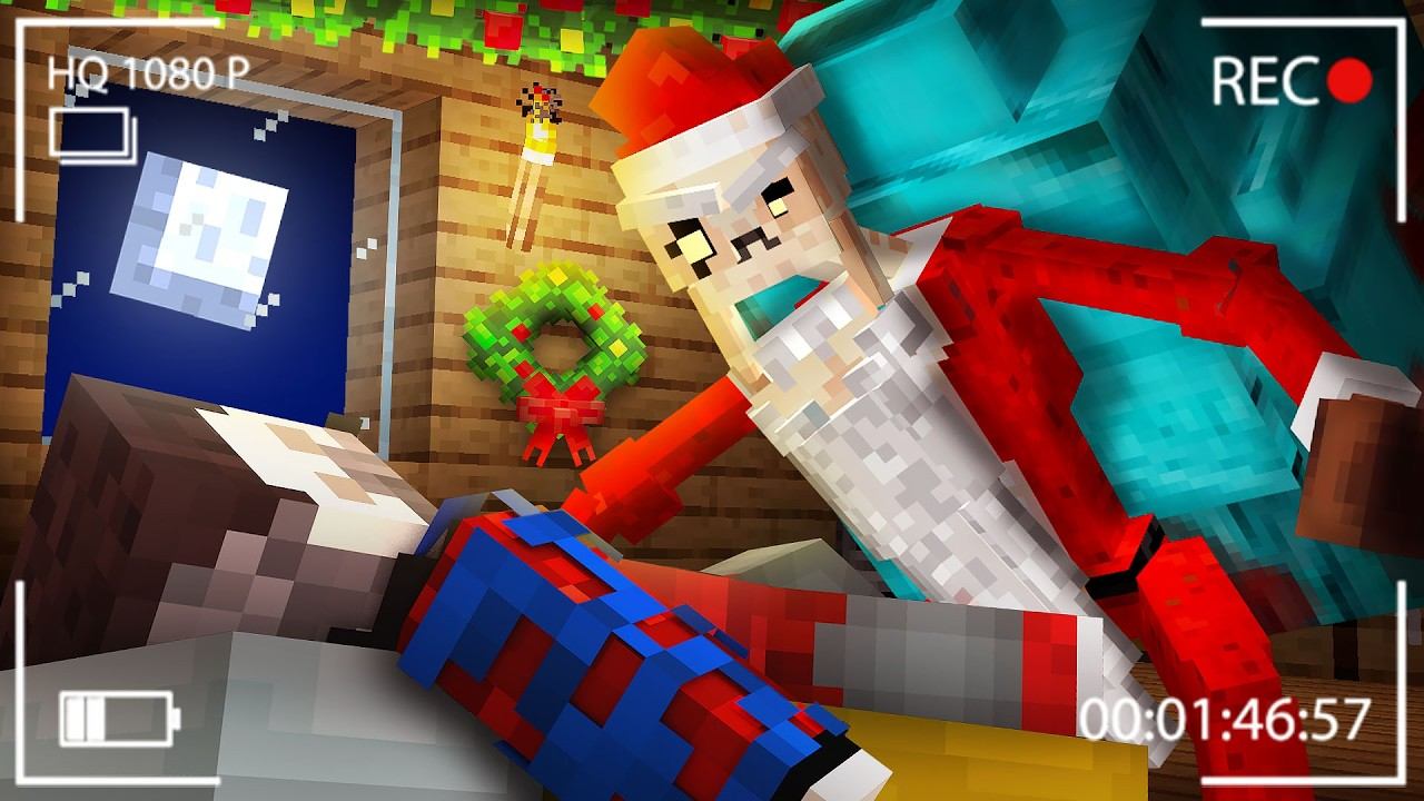 Я Добавил МИМИКА в Майнкрафт и он Притворился ДЕДОМ МОРОЗОМ.. САМОЕ СТРАШНОЕ СУЩЕСТВО SANTA DWELLER смотреть онлайн