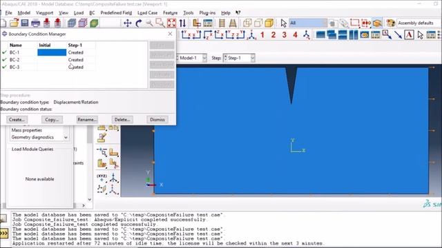 Composite Failure Simulation using ABAQUS CAE with Element Deletion - ABAQUS Tutorial смотреть онлайн