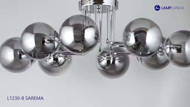 Потолочная люстра Lamplandia Sarema L1230-8 SAREMA, E14*макс 40Вт смотреть онлайн