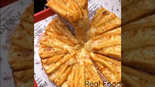 Пицца из картошки фри🍟 #Shorts