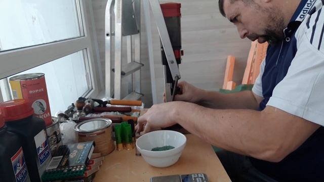 Снаряжение пули АПС - ОСА 12к 35 г и 30 г на порохе А-1 под звезду смотреть онлайн
