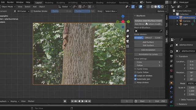 Blender Create Mesh with Annotation using Bsurfaces GPL смотреть онлайн