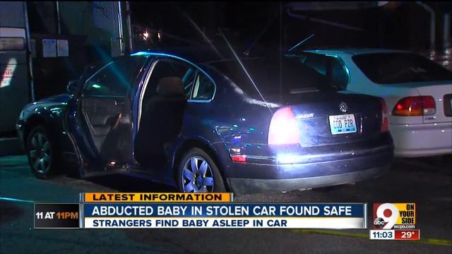 Baby found safe after thief makes off with his mother's car with him in the back seat смотреть онлайн