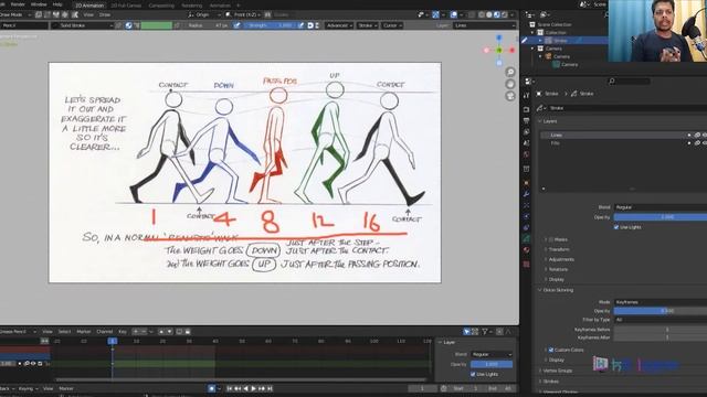 How to Create 2D Character Animations - Beginner Blender Tutorial: Step-by-Step [हिन्दी में] смотреть онлайн