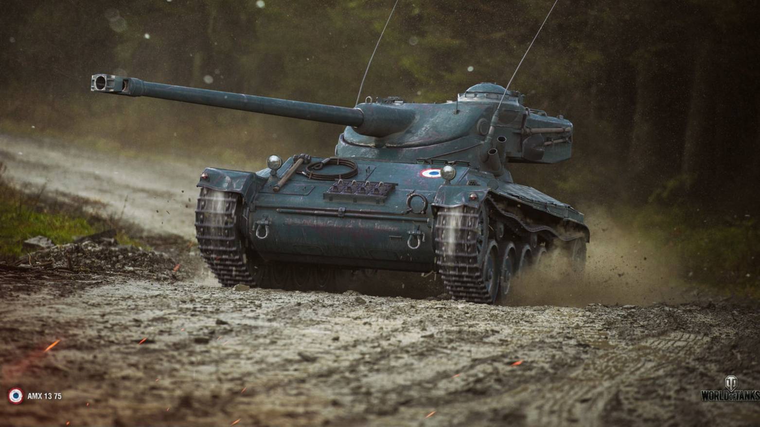 Игра в мир танков на  AMX 13 75    Лт.