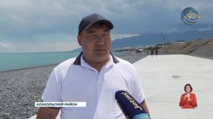 Через неделю на озере Алаколь начнется долгожданный купальный сезон