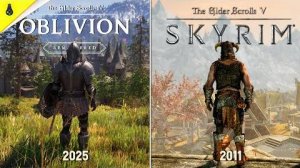 Oblivion Remastered vs Skyrim - Сравнение деталей и физики (GameLight)