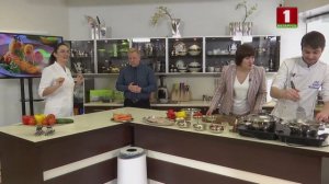 Готовим рыбные котлеты с соте из овощей («Еда с плюсом» с посудой Цептер (телепроект «Здоровье») )